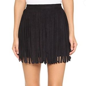 BB Dakota Skirts - BB Dakota Suede Fringe Skirt BB Dakota Skirts - BB Dakota Suede Fringe Skirt